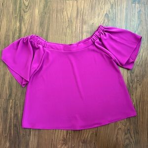Purple Off The Shoulder Top Size Medium